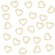 image 3 of Wooden Love Hearts Table Confetti 2cm - Pack of 24