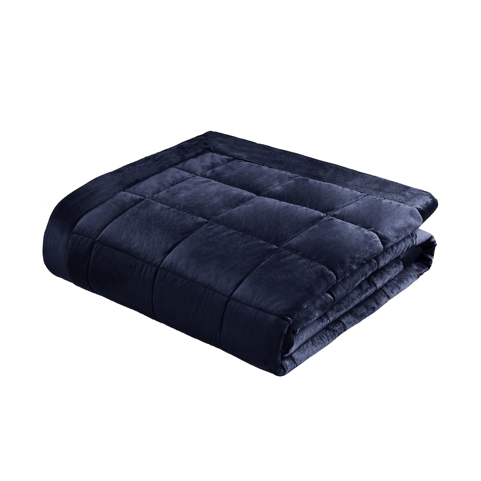 image 1 of Catherine Lansfield Kingsley Matt Velvet Quilted Bedspread
