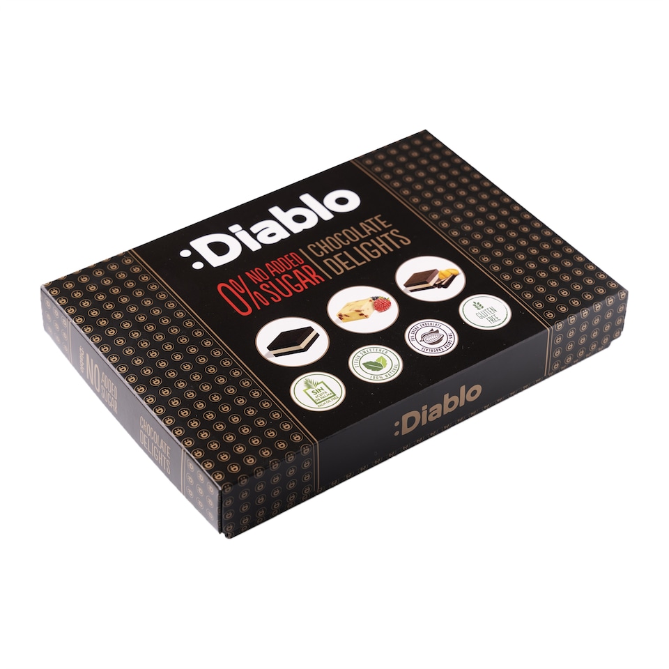 image 1 of Diablo No Added Sugar Chocolate Delights Selection Box 115g