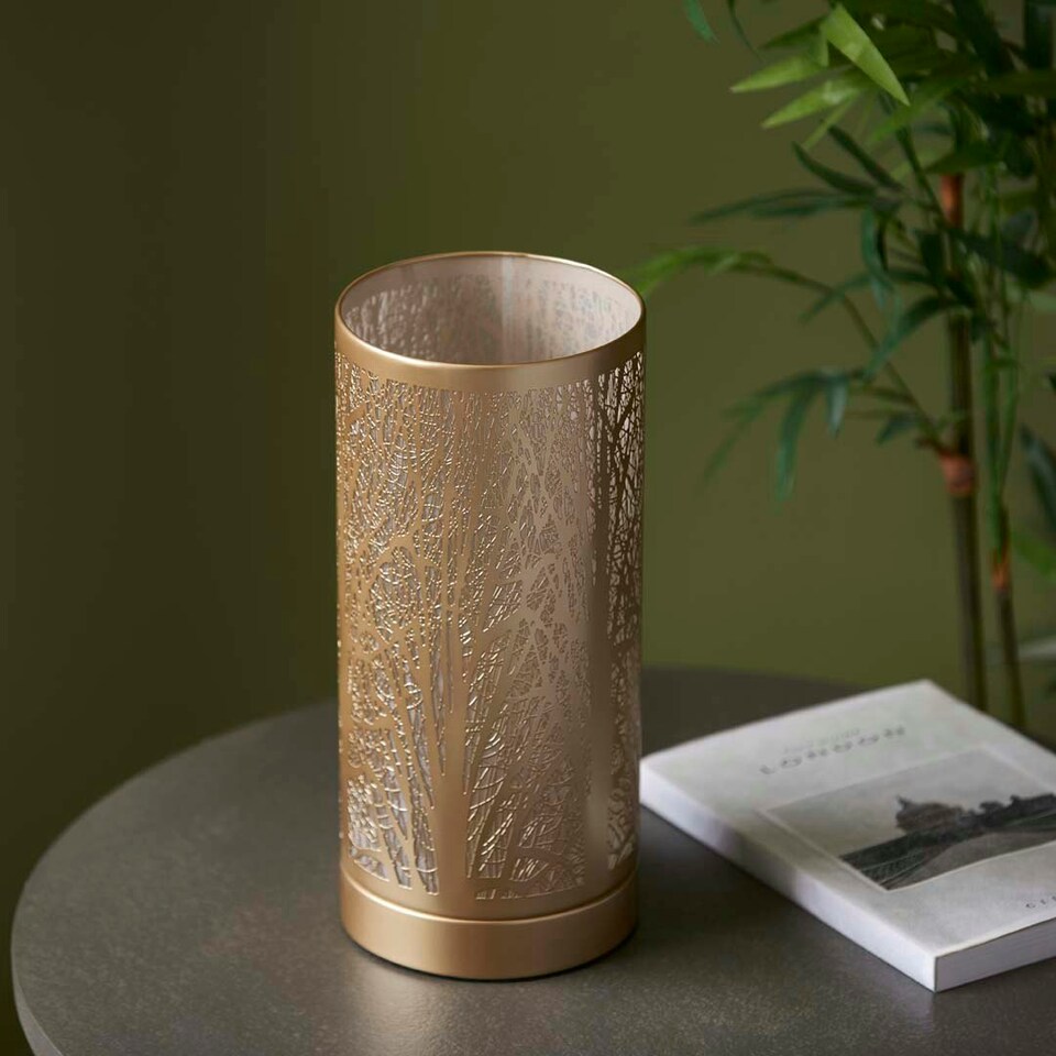 image 1 of Mason Antique Brass Touch Table Lamp