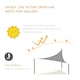 image 4 of Outsunny 5x5m Triangle Sun Shade Sail UV Protection HDPE Canopy w Rings Grey | Grey | 1
