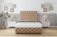 image 1 of Sloomy Watson Latte Dumfries Divan Bed With Mattress No Drawers With 26" Strutted Headboard & 12" Matching Footboard 3' Single | Brown | Latte | Single | 1
