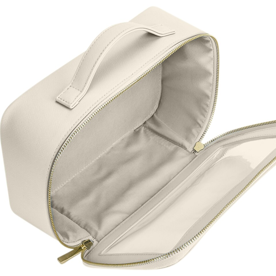 image 1 of Bagbase Boutique Clear Toiletry Bag - Oyster - One Size