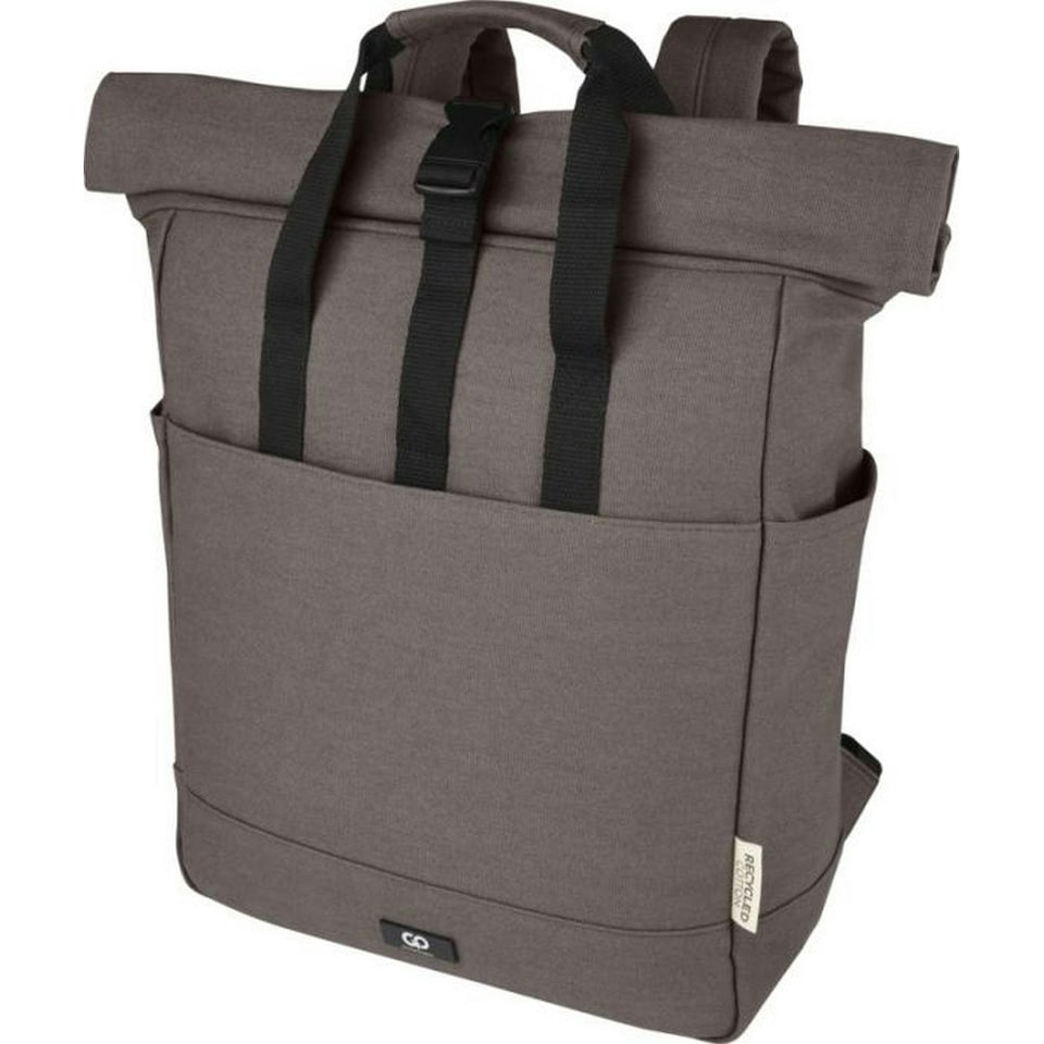 image 1 of Joey Roll Top Canvas 15L Laptop Backpack - Grey - One Size