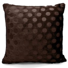 Soft Snug Fur Cushion - 43cm x 43cm Brown | Chocolate