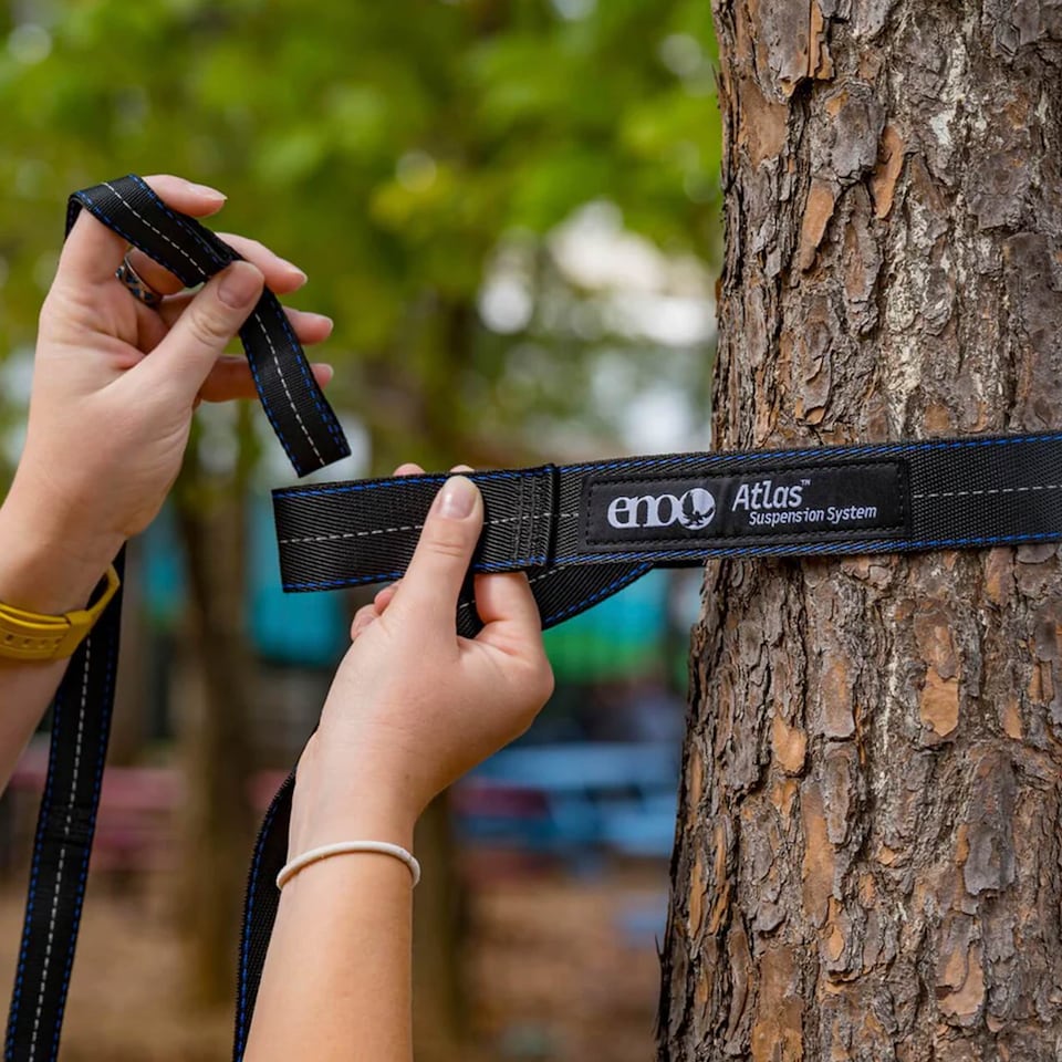 image 1 of Atlas Hammock Straps - Strong Adjustable Suspension System for Outdoor Use | Black | Black