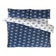 image 4 of Snowflake Reversible Microfibre Fabric Complete Duvet Cover Set with Pillowcase and Fitted Sheet (Blue) Blue | King
