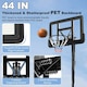 image 3 of COSTWAY 10ft Basketball Backboard Hoop 2.45M-3.05M Height Black | Standard