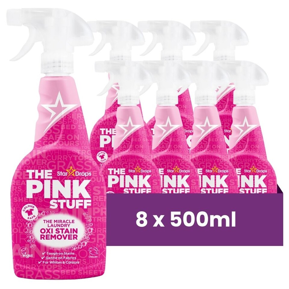 image 1 of The Pink Stuff Miracle Laundry Oxi Stain Remover 500ml