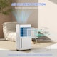 image 4 of HOMCOM 16LDay Dehumidifier for Home, Activated Carbon Air Filter, Portable Compressor Dehumidifier with 5.5L Water Tank, 24H Timer, Laundry Drying, Continuous Drainage, Humidity Light, White