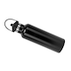 image 3 of TriDri Plain Flip Up Straw Water Bottle - Black - One Size