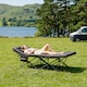 image 2 of MoverX Folding Camping Bed Single with Mattress, 160kg - Grey