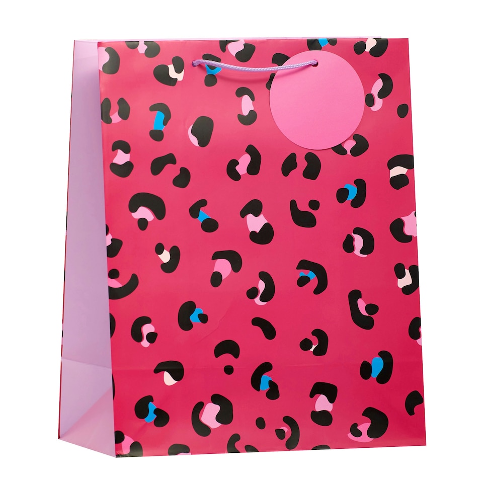 image 1 of Essentials Animal Print Large Gift Bag - Pack of 3