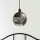 image 1 of ValueLights Bellamy Easy Fit Smoked Glass Globe Lampshade Ceiling Light Shade