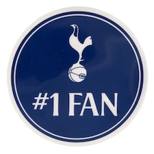 Tottenham Hotspur FC #1 Fan Car Sticker - Navy/White - One Size