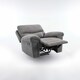 image 4 of Fosse Manual Recliner Fabric Chair (Dark Grey) | Grey | Dark Grey | One Size