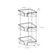 image 3 of Showerdrape Dante Black Freestanding Corner Floor Caddy | Black | 1
