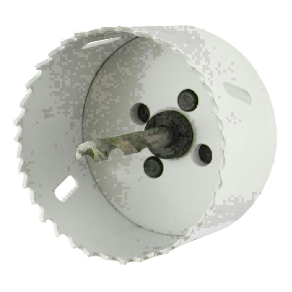 image 1 of 70mm HSS Hole Saw Holesaw Bi-Metal Blade Cutter Drill And Drill Adaptor Arbor