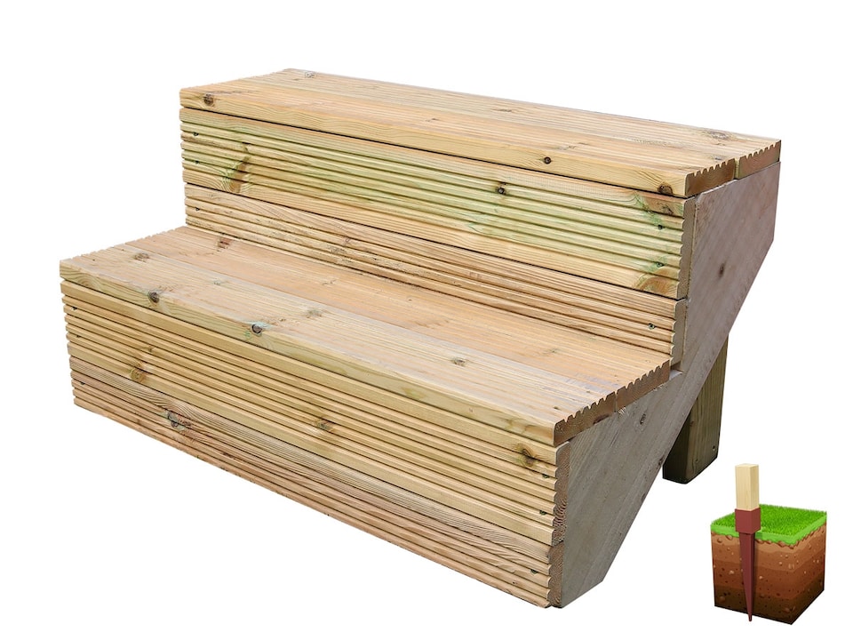 image 1 of eDecks Hot Tub Garden Gazebo, Treated Timber, 3000 x 3000mm w/ Concrete In Posts