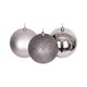 image 1 of 6 Pcs Set PVC Baubles Mid Grey 6cm