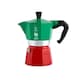 image 1 of Bialetti Moka Express 3 Cup Espresso Maker Tricolore Italia