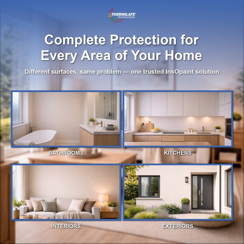 image 1 of InsOpaint Kitchen & Bathroom Paint - Best Anti-Mould Protection, Insulating Walls & Ceilings - Sage Green