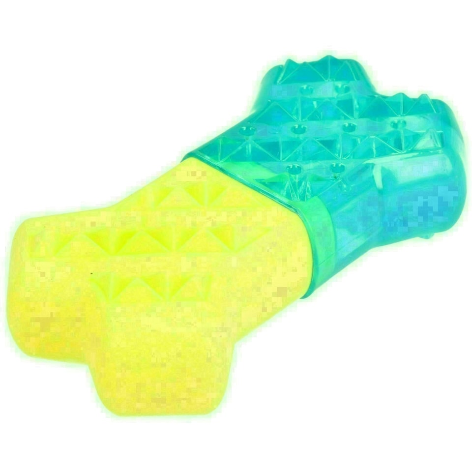 Chillout Cool Soak Bone Dog Toy Heat Relief Puppy Teething Play Time 13x7cm