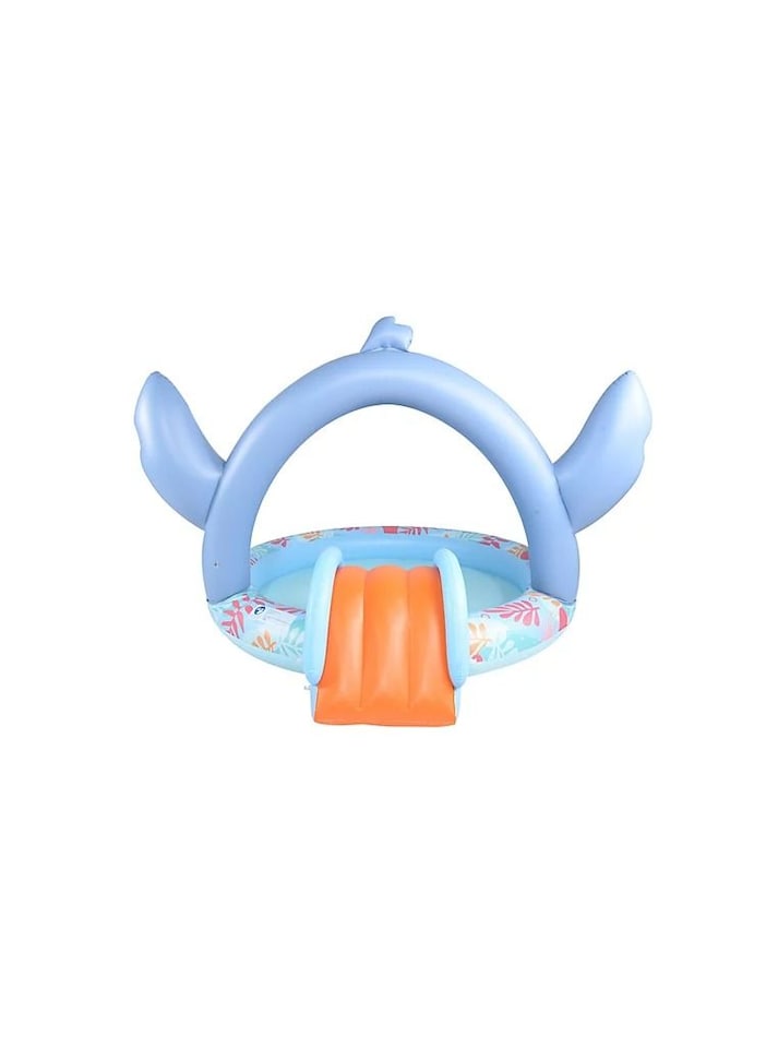 image 1 of Disney Stitch Inflatable Play Centre | Children's Paddling Pool with Slide & Play Hoops | Outdoor Garden Water Play | Ages 3+