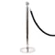 image 1 of 1 Prestige Chrome Pole With 1 Black Velvet Rope