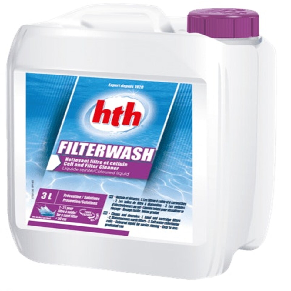 HTHFILW34 hth Filterwash 3 Litre x4 per pack