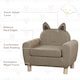 image 3 of HOMCOM Kids Sofa Children Armchair Toddler Chair Ear Modeling Bedroom | Brown | One Size