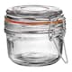 image 1 of Argon Tableware Glass Storage Jar - 125ml - 4 Colour Seals Airtight Kitchen Storage Container Preserving Jar