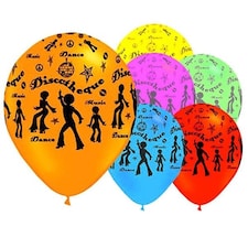 Disco Party Latex Balloons 30cm / 12 in - Pack of 6