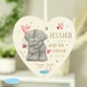 image 1 of Personalised Me To You Hold You Forever Wooden Heart Decoration