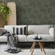 image 1 of Superfresco Easy Scattered Leaves Forest Green Wallpaper | Green | Copper | 10m Length x 52cm Width