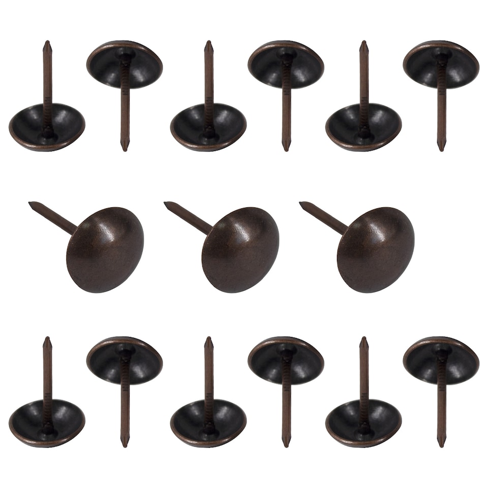image 1 of 15mm x 9mm Upholstery Nail Tacks Studs Furniture Tacks Push Pins - 10pcs