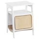 image 1 of Yaheetech Multipurpose Wooden Side Table with Cat Bed | White | One Size