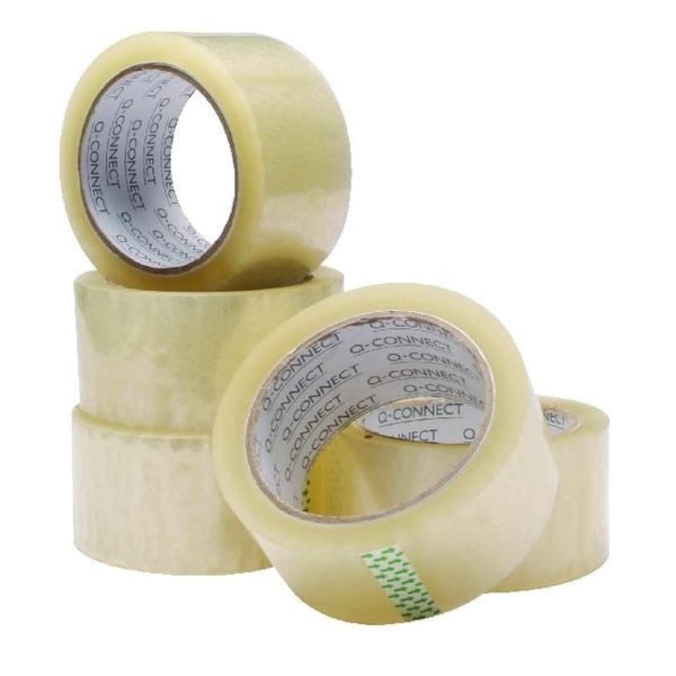 Pack of 6 Polypropylene Packaging Clear Tapes 50mmx66m