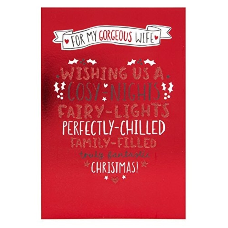 image 1 of Christmas Card To Wife 'With All My Love'