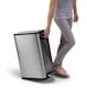 image 3 of Ecofly Recycling Bin 20+20L | Silver | Stainless Steel | 40L