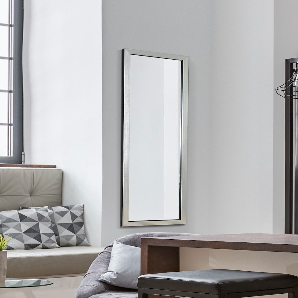 image 1 of Mackenzie Silver Elegant Modern Dress Mirror 130 x 38 CM | Silver
