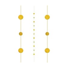Amscan String Hanging Decoration - Gold - One Size