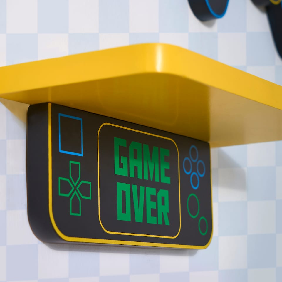 image 1 of OHS Kids Set of 3 Gaming Novelty Wall Shelves Floating Storage
