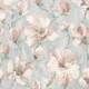image 1 of Grandeco Camilla Floral Vinyl Wallpaper - Grey/Blush Pink - 10m x 53cm Grey