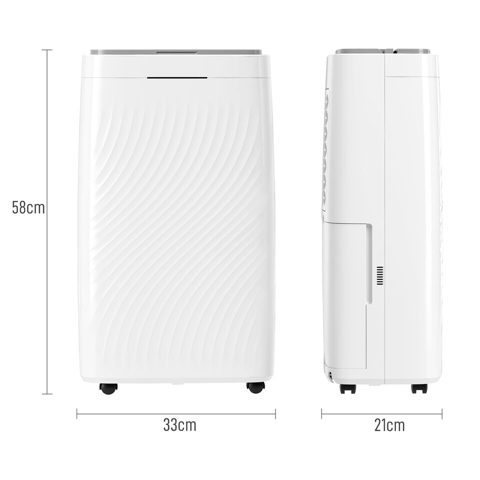 image 1 of HOMCOM 16L Dehumidifier with Filter, 5.5L Water Tank, Auto Defrost, Timer