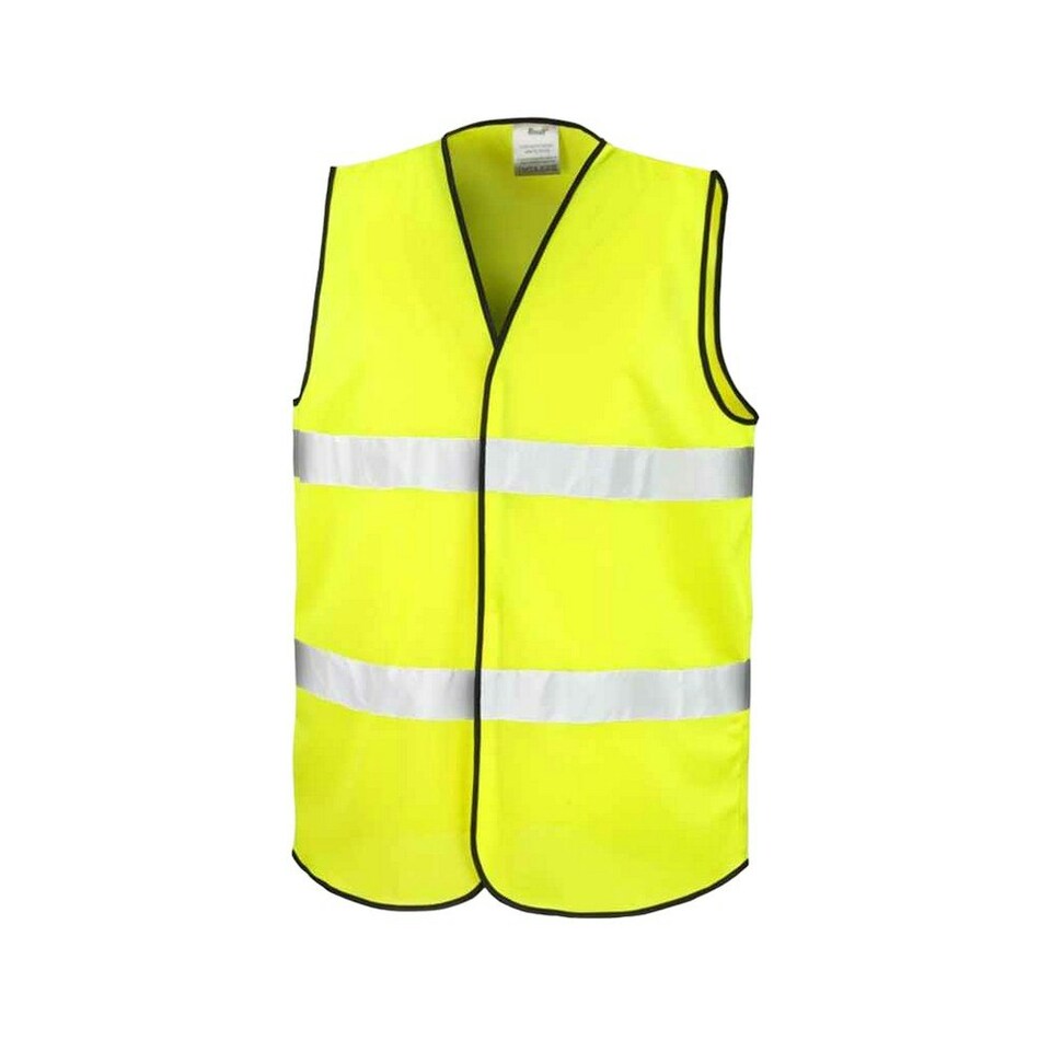 image 1 of Result Adults Unisex Core Motorist Hi-Vis Vest - Fluorescent Yellow - L/XL