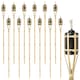 image 1 of Harbour Housewares Bamboo Garden Torches - 114cm - Natural - Pack of 12