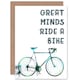 image 1 of Great Minds Ride Bike Bicycle Cyclist Card