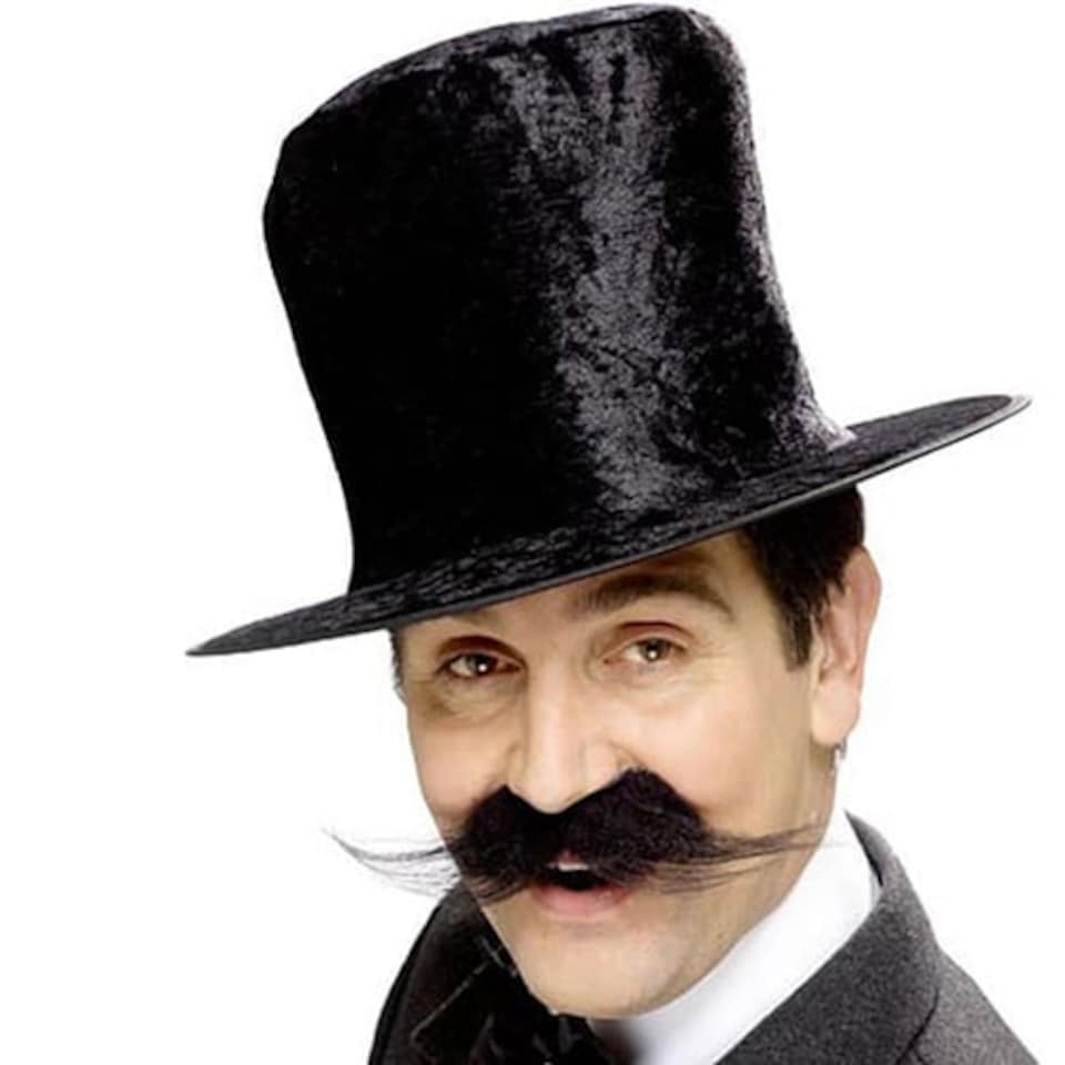 Black Velvet Topper Hat