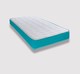 image 6 of Coil Sprung Hybrid Mattress - Medium Soft Comfort, Cooltouch Breathable Cover | Blue | Small Double